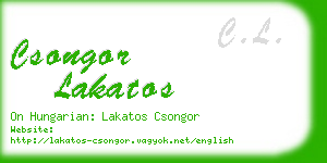 csongor lakatos business card